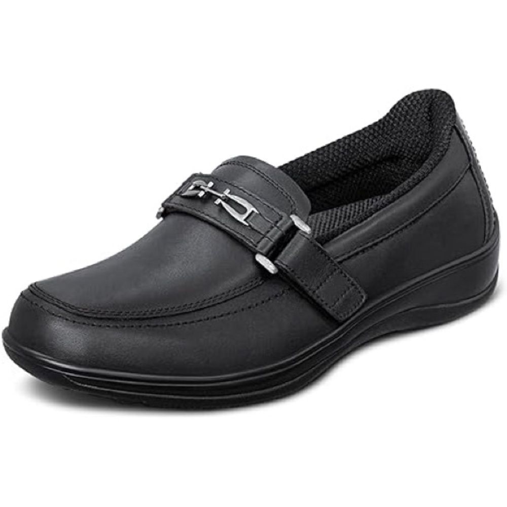 Orthofeet Black Leather Chelsea shoes Size 10.5B‎ A18